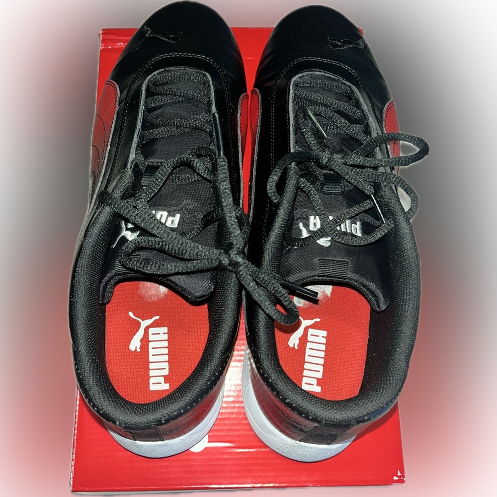 EUC Puma Ferrari R-Cat  Black and Red Motorsport Shoes Size 13 - Picture 3 of 5